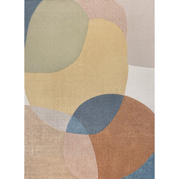 Pebble Geometric Kids & Novelty Machine-washable Area Rug